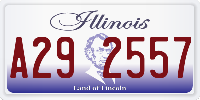 IL license plate A292557