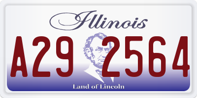 IL license plate A292564