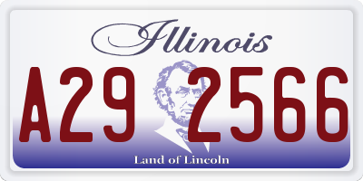 IL license plate A292566