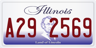 IL license plate A292569