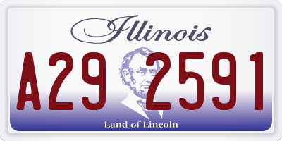 IL license plate A292591