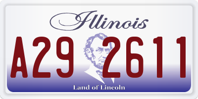 IL license plate A292611