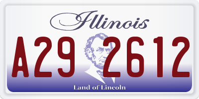 IL license plate A292612