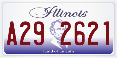 IL license plate A292621