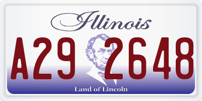 IL license plate A292648