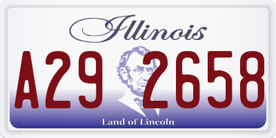 IL license plate A292658