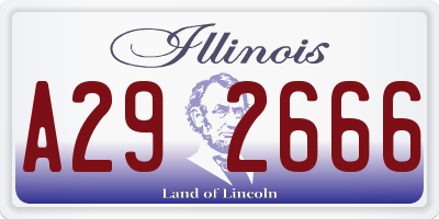 IL license plate A292666