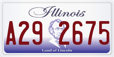 IL license plate A292675