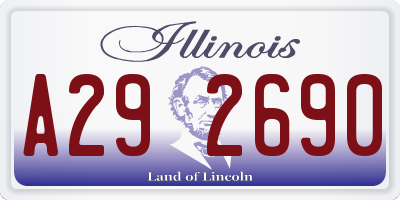 IL license plate A292690