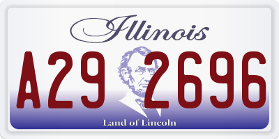 IL license plate A292696