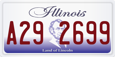 IL license plate A292699