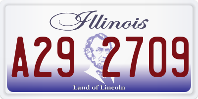 IL license plate A292709