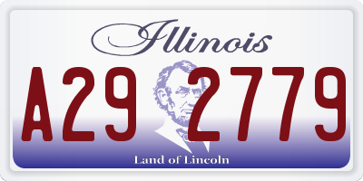 IL license plate A292779