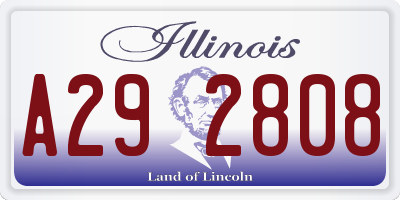 IL license plate A292808