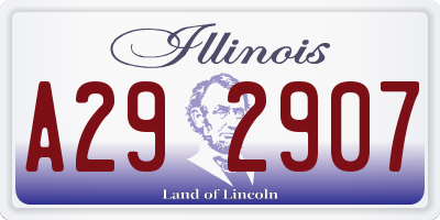 IL license plate A292907