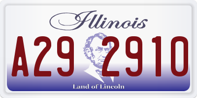 IL license plate A292910