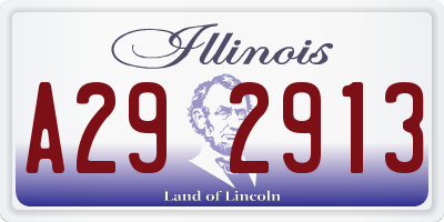 IL license plate A292913
