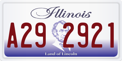 IL license plate A292921