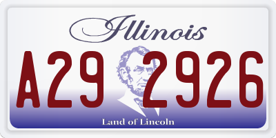 IL license plate A292926