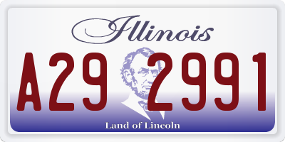IL license plate A292991