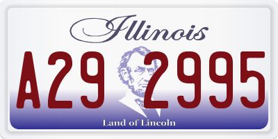 IL license plate A292995