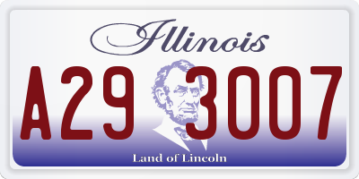IL license plate A293007