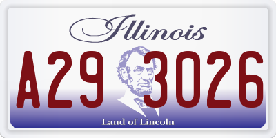 IL license plate A293026