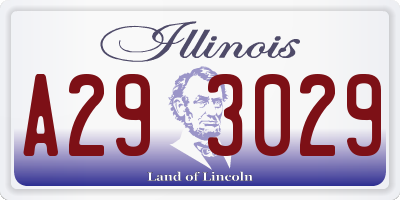 IL license plate A293029