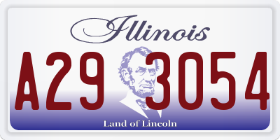 IL license plate A293054