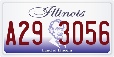IL license plate A293056