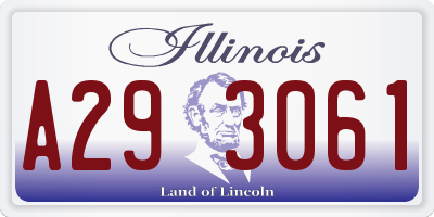 IL license plate A293061