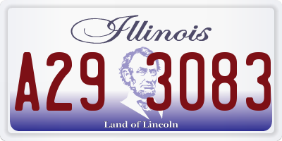 IL license plate A293083