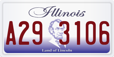 IL license plate A293106
