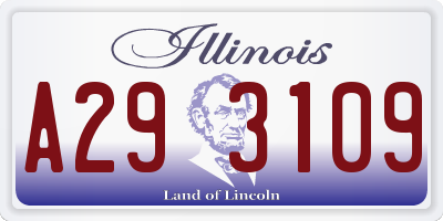 IL license plate A293109