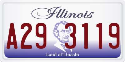 IL license plate A293119
