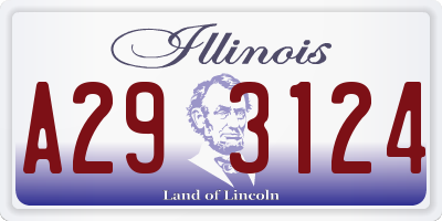 IL license plate A293124