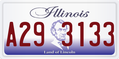 IL license plate A293133