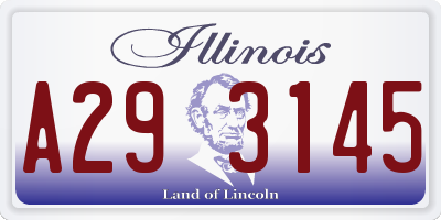 IL license plate A293145