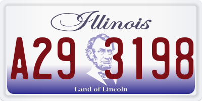 IL license plate A293198