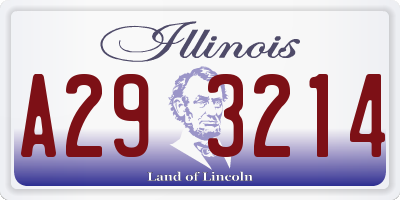 IL license plate A293214