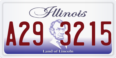 IL license plate A293215