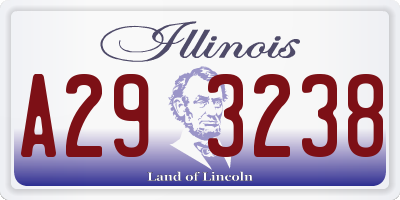 IL license plate A293238
