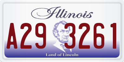 IL license plate A293261
