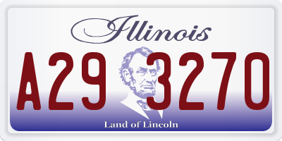 IL license plate A293270