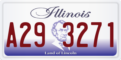IL license plate A293271