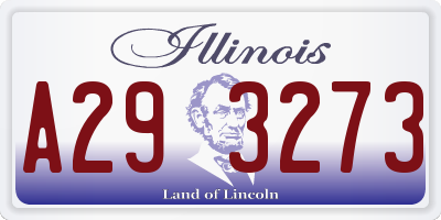 IL license plate A293273