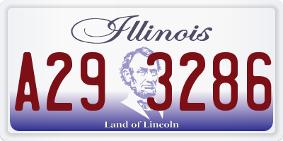 IL license plate A293286