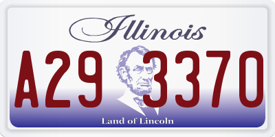 IL license plate A293370