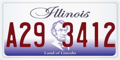 IL license plate A293412
