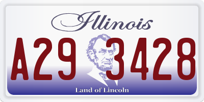 IL license plate A293428
